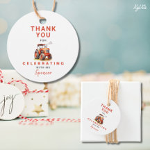 Märkrn Red Tractor Birthday Circle Favor Gift