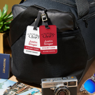 Märkrn Red, White och Black Luggage Performer Bag Bagagebricka