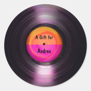 Märkrn Retro Album Gift Runt Klistermärke