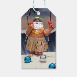 Märkrn Rockin' Beach Party jultomte Gift Presentetikett