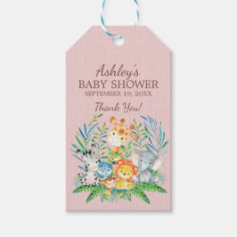 Märkrn Safari Jungle Baby Shower Favor Gift Presentetikett