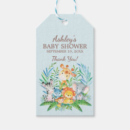 Märkrn Safari Jungle Baby Shower Favor Gift Presentetikett