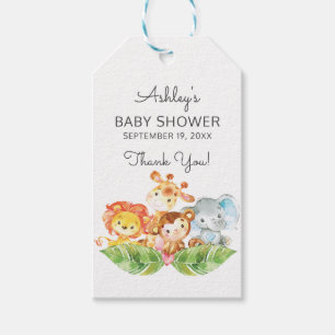 Märkrn Safari Jungle Boys Baby Shower Favor Gift Presentetikett