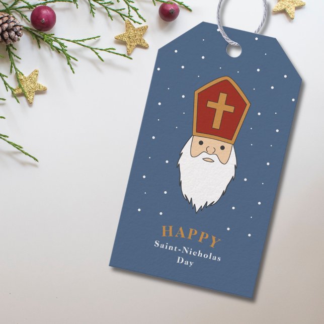 Märkrn Saint Nicholas Day Gift Presentetikett (Saint Nicholas Day Gift Tag)