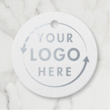 Märkrn Silver Foil Gift för Logotyp