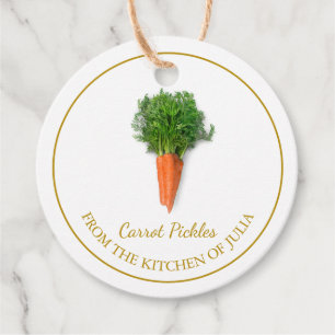 Märkrn Simme Homemade Carrot Pickles Hopp Gåvor Etiketter