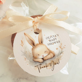 Märkrn Slumber Bunny Baby Shower Favor Gift Gåvor Etiketter