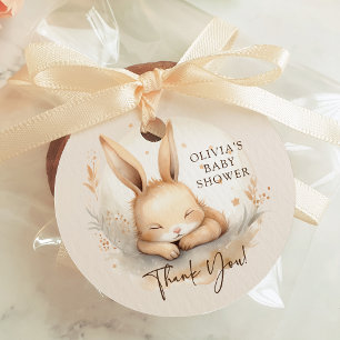 Märkrn Slumber Bunny Baby Shower Favor Gift Gåvor Etiketter