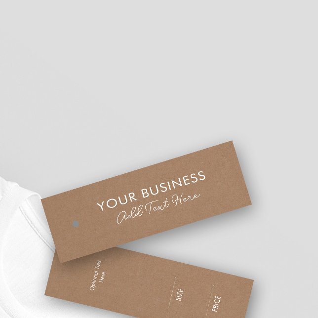 Märkrn Snyggt i Business Elegant Namn Clothes Litet Visitkort (Stylishly Personalize with Your Business Name & Optional Text.)