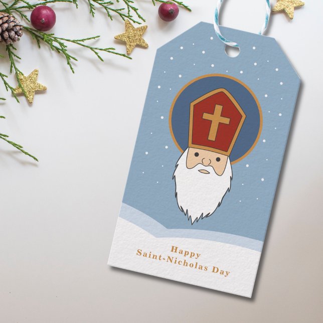 Märkrn St Nicholas Day Gift Presentetikett (St Nicholas Day Gift Tag)