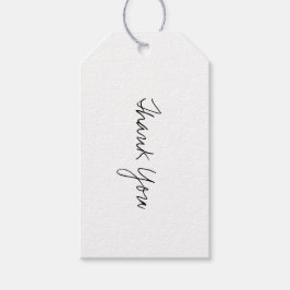 Märkrn Svart Tack Gift Presentetikett