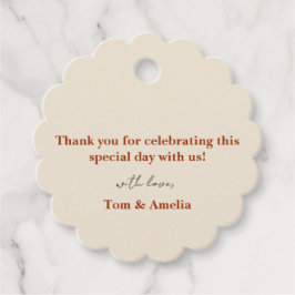 Märkrn Tack för favoriter Gåvor Etiketter