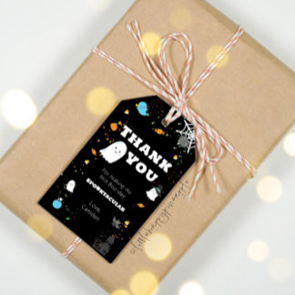 Märkrn Tack Gift Presentetikett