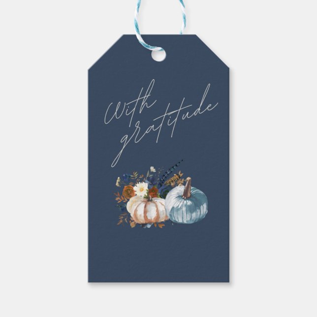 Märkrn thanksgiving Gift Presentetikett (Framsidan)