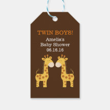 Märkrn Twin Giraffes Baby Shower Gift