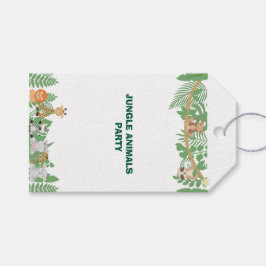 Märkrn Unds Jungle Animals Party Gift Presentetikett