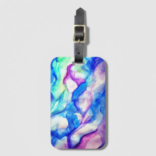 Märkrn Vågar Watercolor Art Luggae Bagagebricka