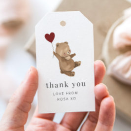 Märkrn valentineser med skjut presentetikett