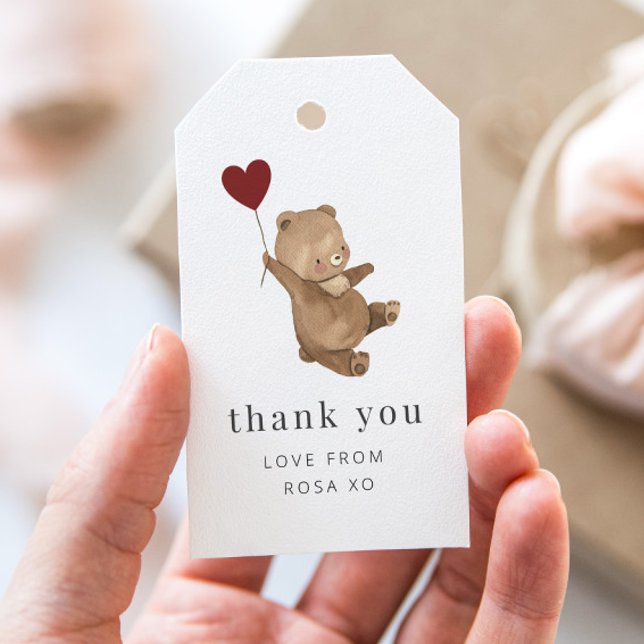 Märkrn valentineser med skjut presentetikett (Skapare uppladdad)