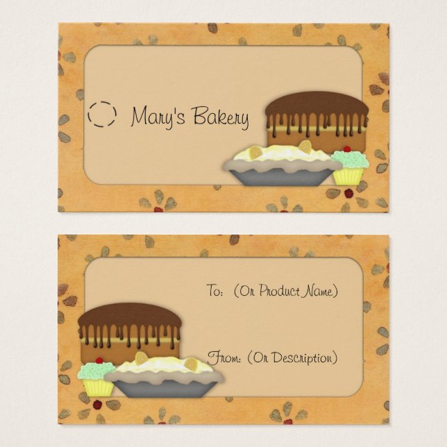 Märkrn Vänster Visitkort (Framsida & baksida)