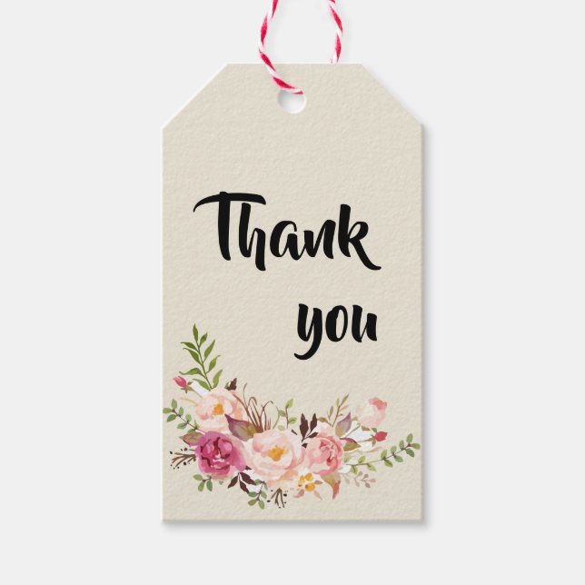 Märkrn vild Garden Wedding Gift Presentetikett (Framsidan)