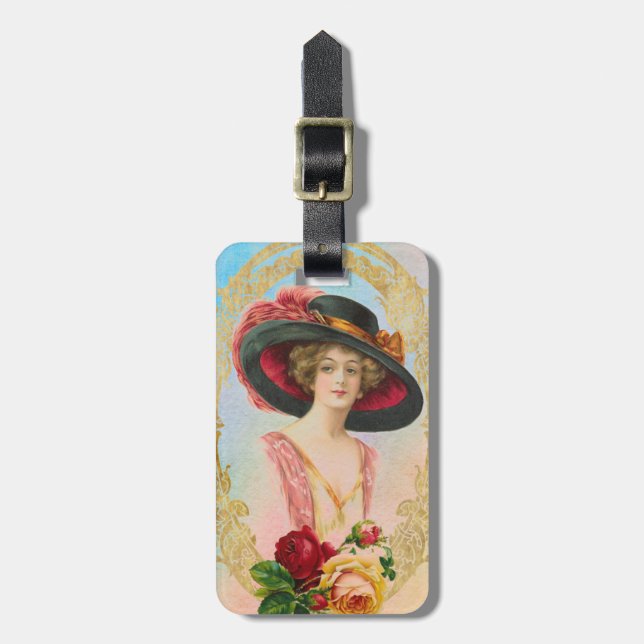 Märkrn vintage Fransk Bag Bagagebricka (Vertikal Framsida)