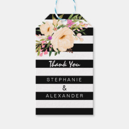 Märkrn Watercolor Anemone Blooms Gift Presentetikett