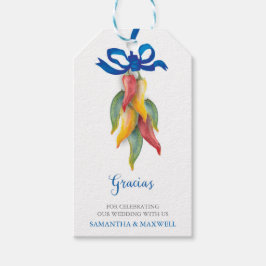 Märkrn Watercolor Chili Pepper Favor Gift Presentetikett