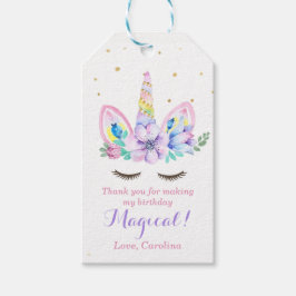 Märkrn Watercolor Unicorn Gift Presentetikett