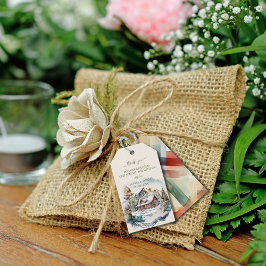 Märkrn Winter Mountain Lodge Gift Presentetikett