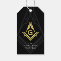 Märkrna Black och Guld Masonic Gift | Freemason Pa