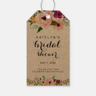 Märkrna Flower Krona Möhippa Tack Gift Presentetikett