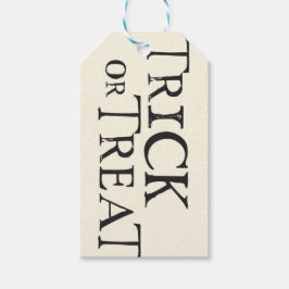 Märkrna Grunge Black och Cream Bus eller godis Presentetikett