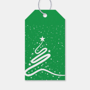 Märkrna julgran och Snowfall Gift Presentetikett