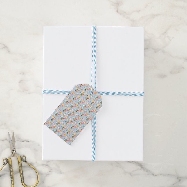 Märkrna påsk Critters Gift Presentetikett (Med Snöre)