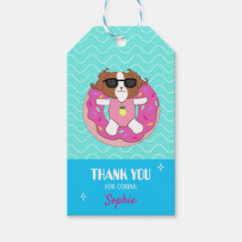 Märkrna personlig Bassäng Party Tack Presentetikett