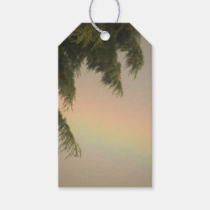 Märkrna Rainbow och Träd Anpassningsbar Gift Presentetikett