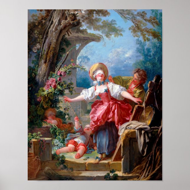 Märkrns spel, Fragonard Poster (Framsidan)