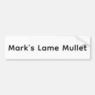 Mark's Lame Mullet Hankamer Artjunkhaus Serieteckn Bildekal