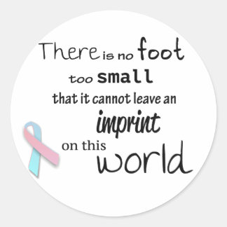 Märkskyltar för spädbarnsförlust runt klistermärke