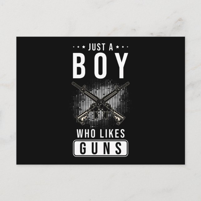 Marksman Gun Weapon Vykort (Framsida)