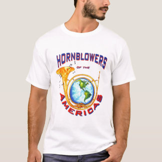 Märkt Hornblower logotyp Tee Shirt