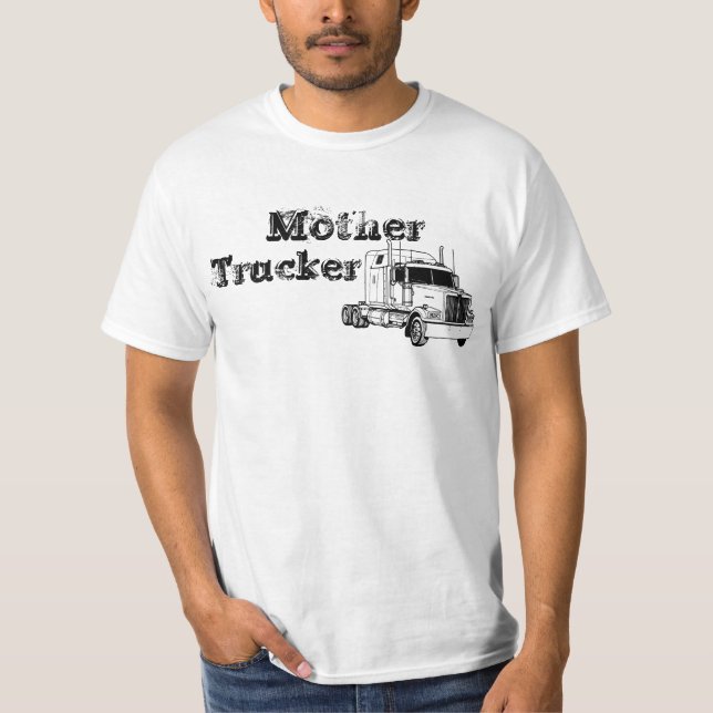 Märkt morlastbilsförare tee shirt (Framsida)