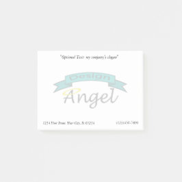 Märkt Watermark för beställnings- logotyp med Post-it Block