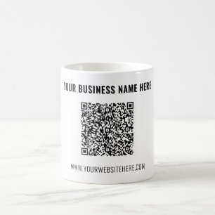 Märkta Din QR-kod och Text Kaffe Mugg Exempel