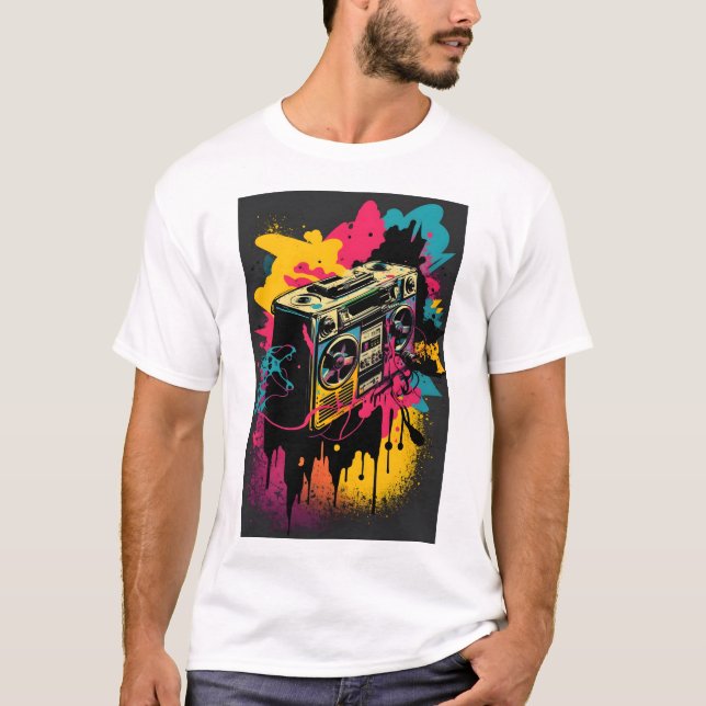 Märkta och förpackade: Den kolaste graffiti-konste T Shirt (Framsida)