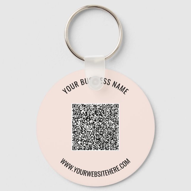 Märkta Reklammaterial Ditt QR-kod Nyckelring Exemp (Framsida)