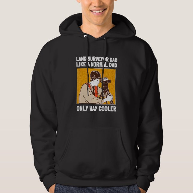 Markundersökning Markgeodetiker Topograf Och Karto Hoodie (Framsida)