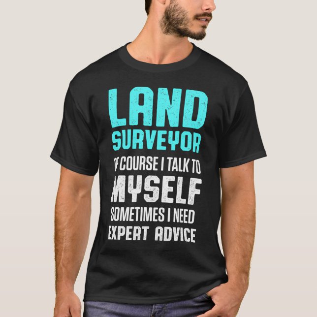 Markundersökning Talk Funny Surveyor  T Shirt (Framsida)