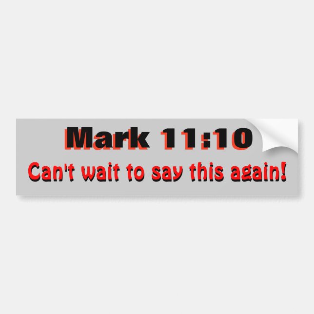 Markus 10:11 Säg det igen Bildekal (Framsidan)